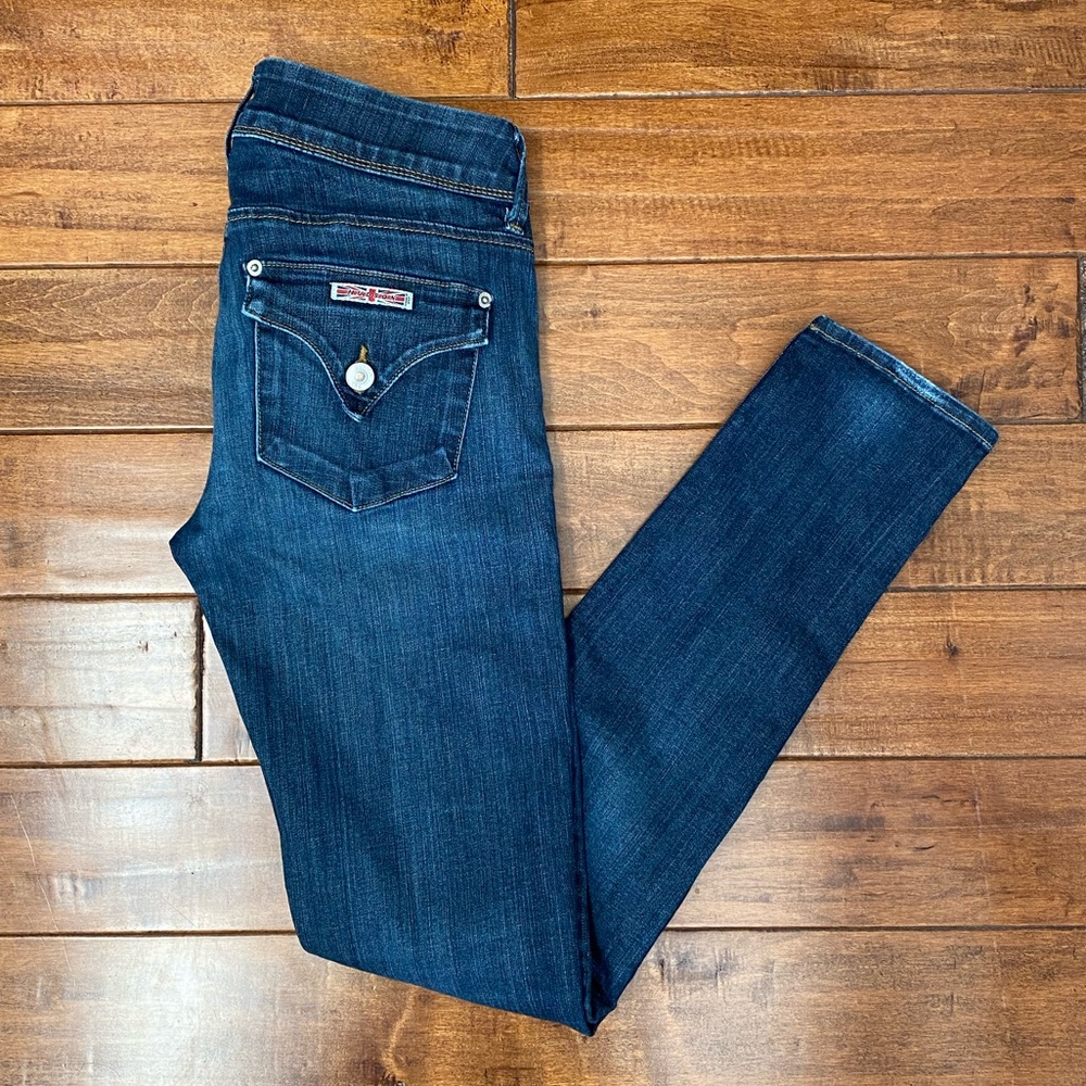 Hudson Colin Midrise Skinny Jeans Size 26